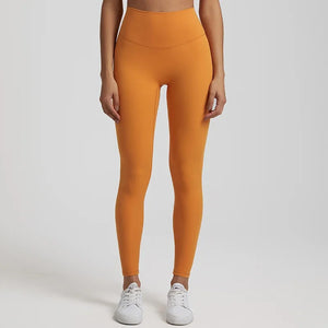 Stretch Nylon Gym Leggings without T Line Y-shaped Seam Booty Yoga Pants Sports Women Fitness High Waist Workout Tights