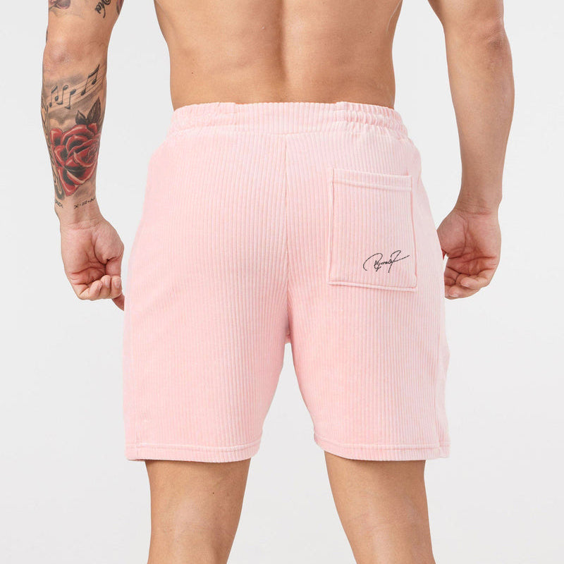 Simple men's shorts made of corduroy