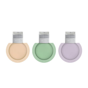 Large diameter portable silicone travel bottle