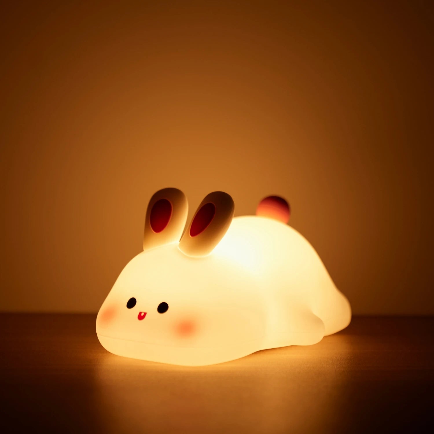 LED Night Light cute Rabbit Animal Cartoon Silicone Lamp Dimmable USB Rechargeable