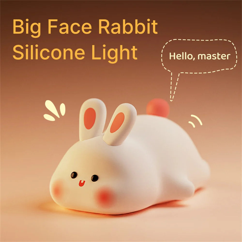 LED Night light Cute Big Face Rabbit